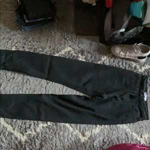 Black high waisted mom jeans